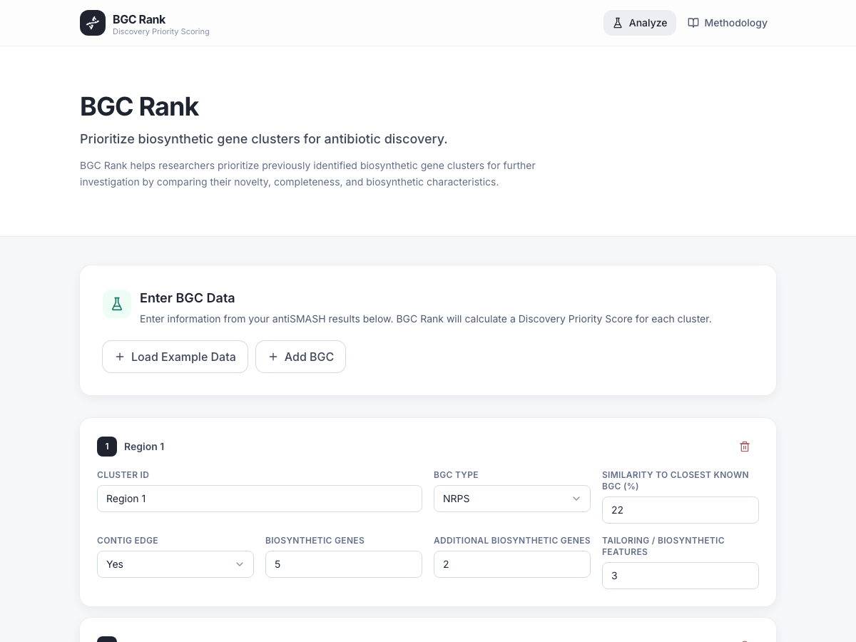 Screenshot of BGC Rank
